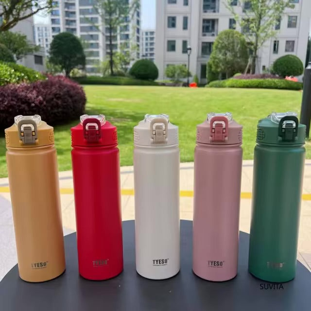 TYESO 600ML/750ML Bouteille d’Eau Thermos