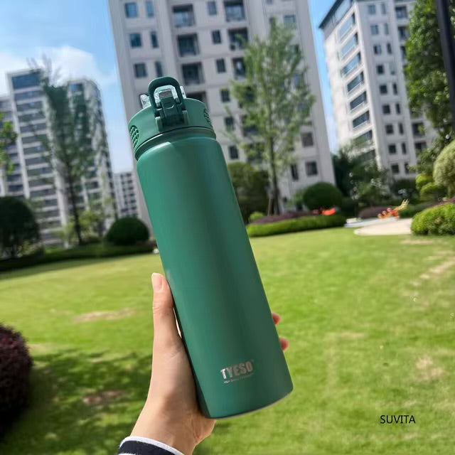 TYESO 600ML/750ML Bouteille d’Eau Thermos