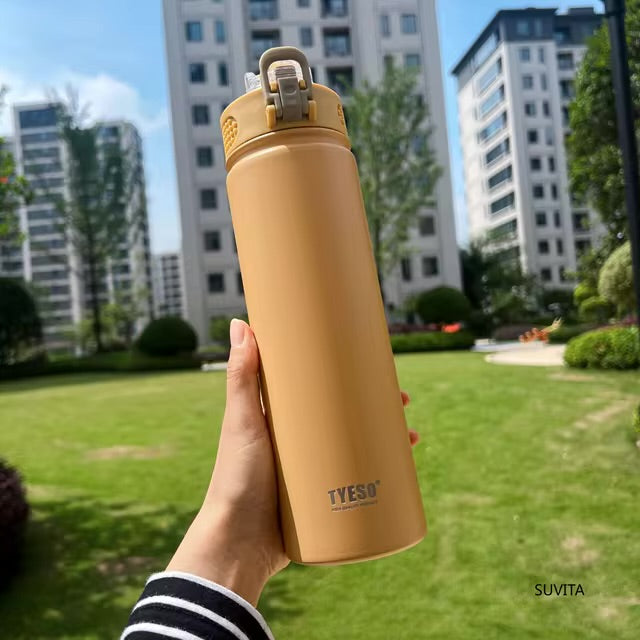 TYESO 600ML/750ML Bouteille d’Eau Thermos