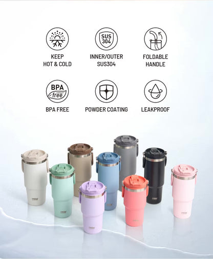 Tyeso Thermos de grande capacité avec poignée