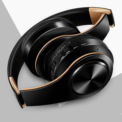 Casque sans fil Bluetooth pour hommes – Édition dorée