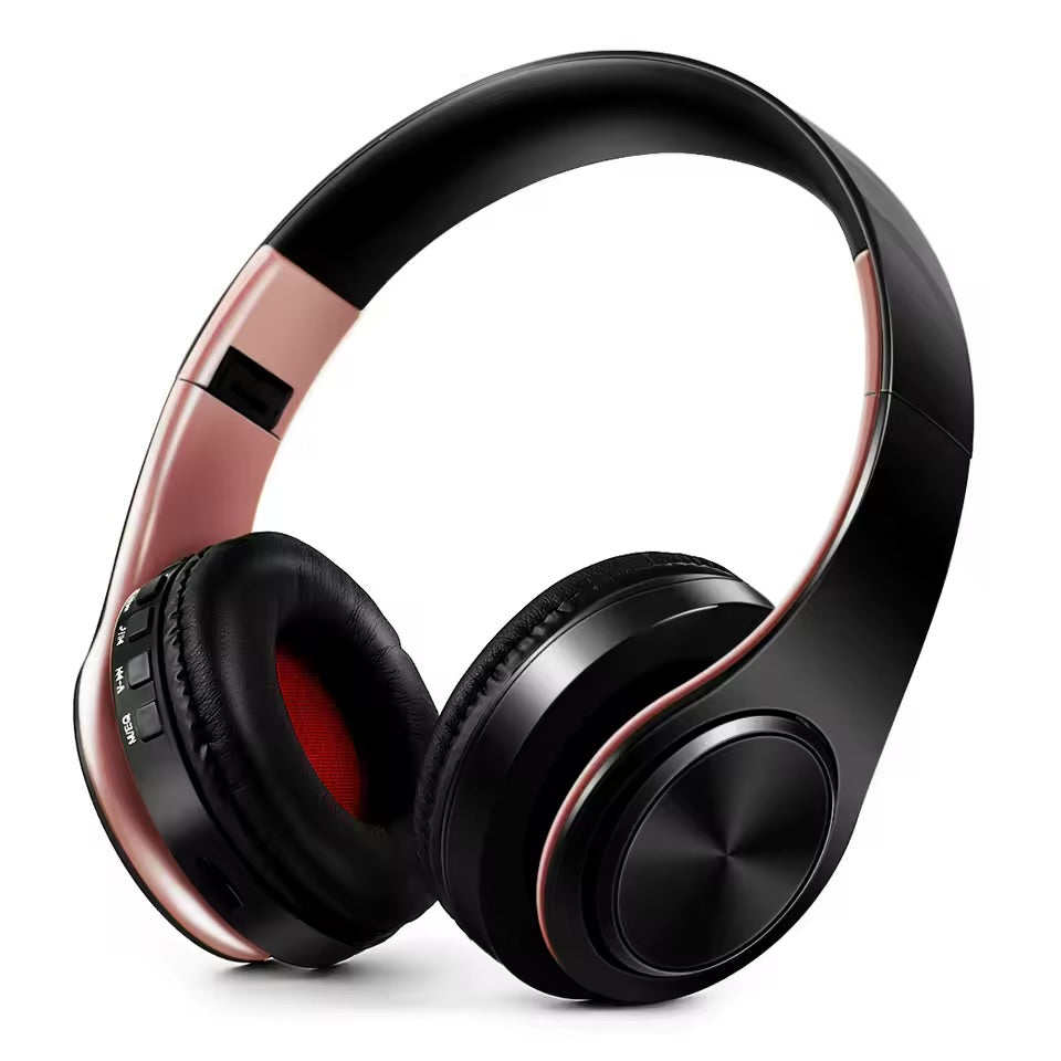 Casque sans fil Bluetooth pour hommes – Édition dorée