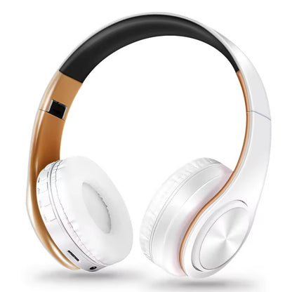 Casque sans fil Bluetooth pour hommes – Édition dorée