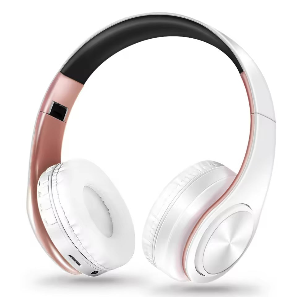 Casque sans fil Bluetooth pour hommes – Édition dorée