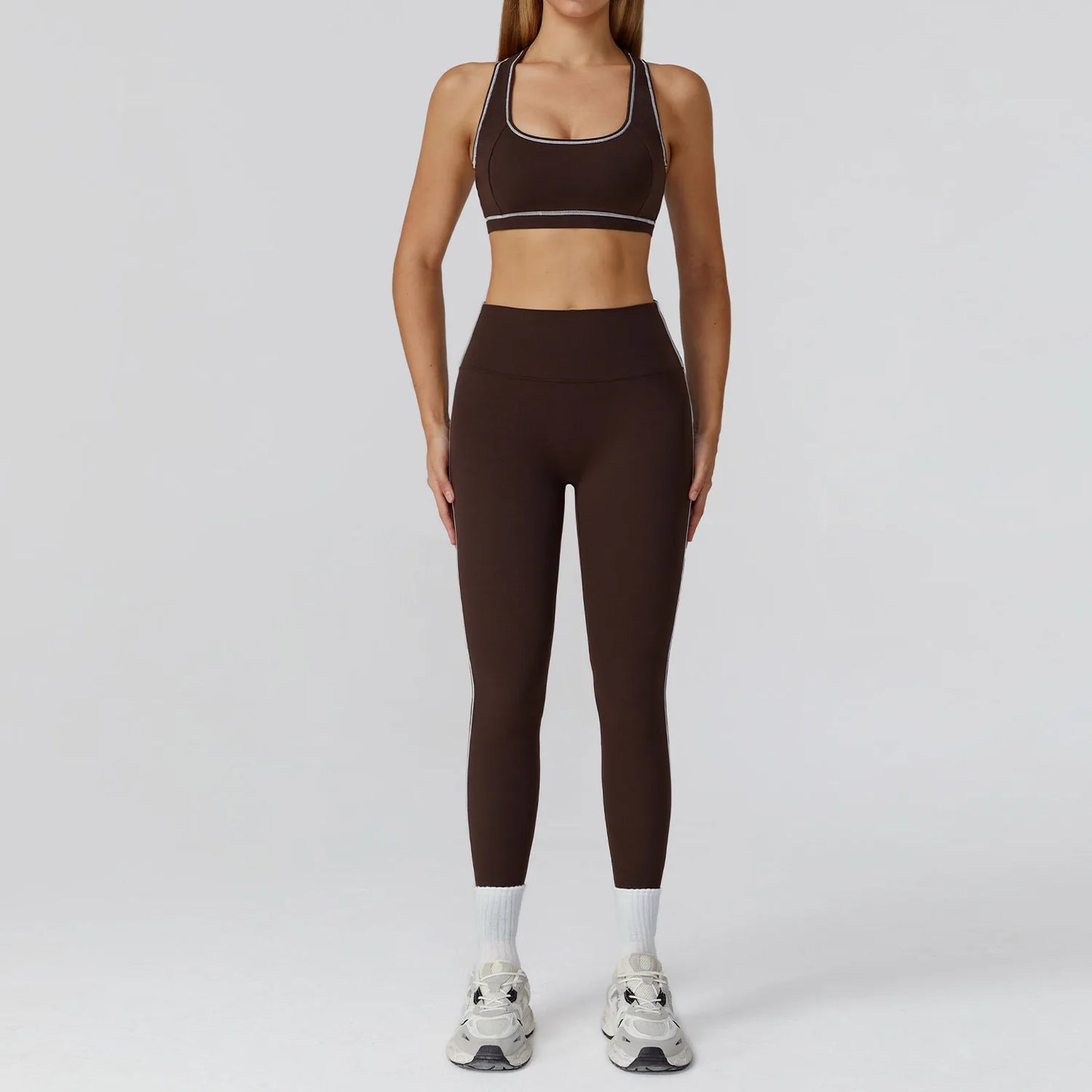 Ensemble de Yoga sans couture 2/3 pièces, vêtements de sport, combinaisons de Yoga pour femmes, ensemble de Fitness, survêtements, veste de sport à manches longues, Leggings de gymnastique