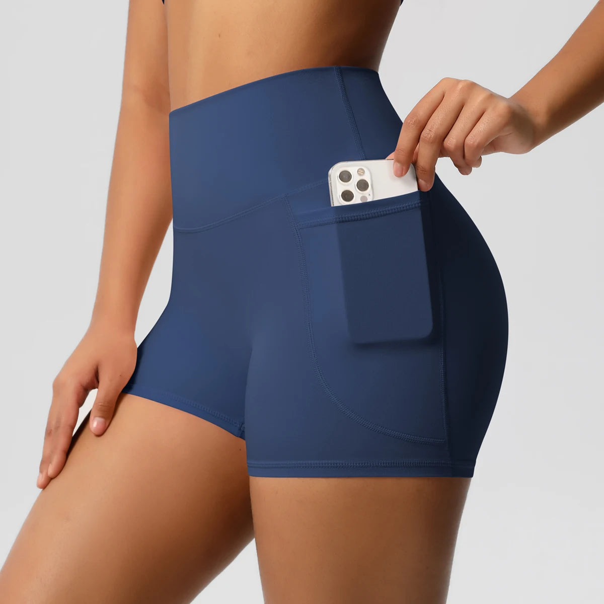 Short de sport pour femmes avec poche, Legging de Yoga, résistant aux squats, taille haute, Fitness, serré, séchage rapide, cyclisme, entraînement, gymnastique