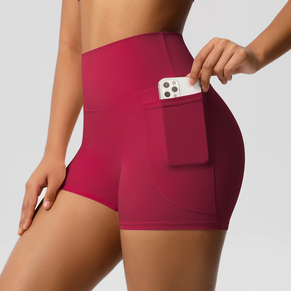Short de sport pour femmes avec poche, Legging de Yoga, résistant aux squats, taille haute, Fitness, serré, séchage rapide, cyclisme, entraînement, gymnastique