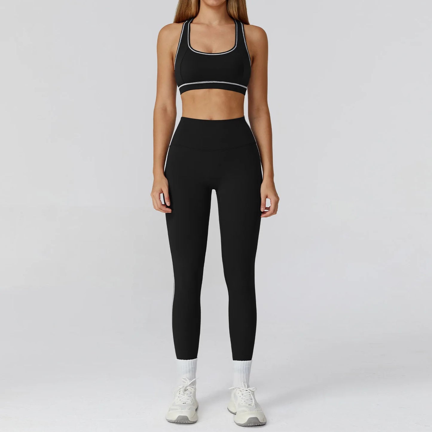Ensemble de Yoga sans couture 2/3 pièces, vêtements de sport, combinaisons de Yoga pour femmes, ensemble de Fitness, survêtements, veste de sport à manches longues, Leggings de gymnastique